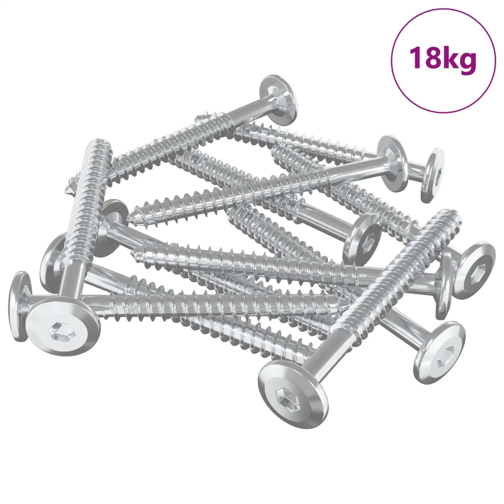 Viti in Legno 1350 pz Argento Acciaio CFW6759214
