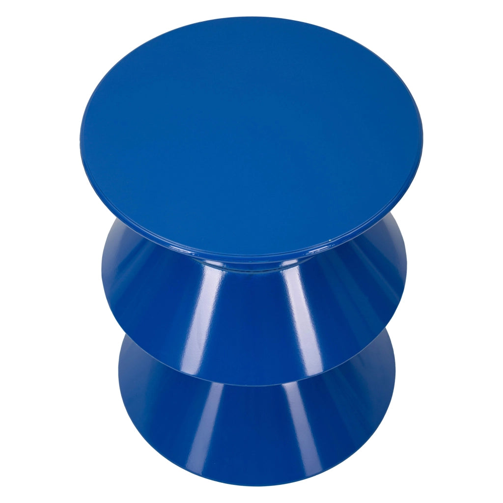Ilam, Tavolino da Salotto Design Moderno, 40x50x38h cm blu