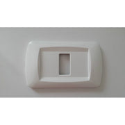 Trade Shop - Placchette Placche In Abs Serie Magic Bticino Compatibili Placca Copriprese Fori - Bianco Opaco -3 Fori     -