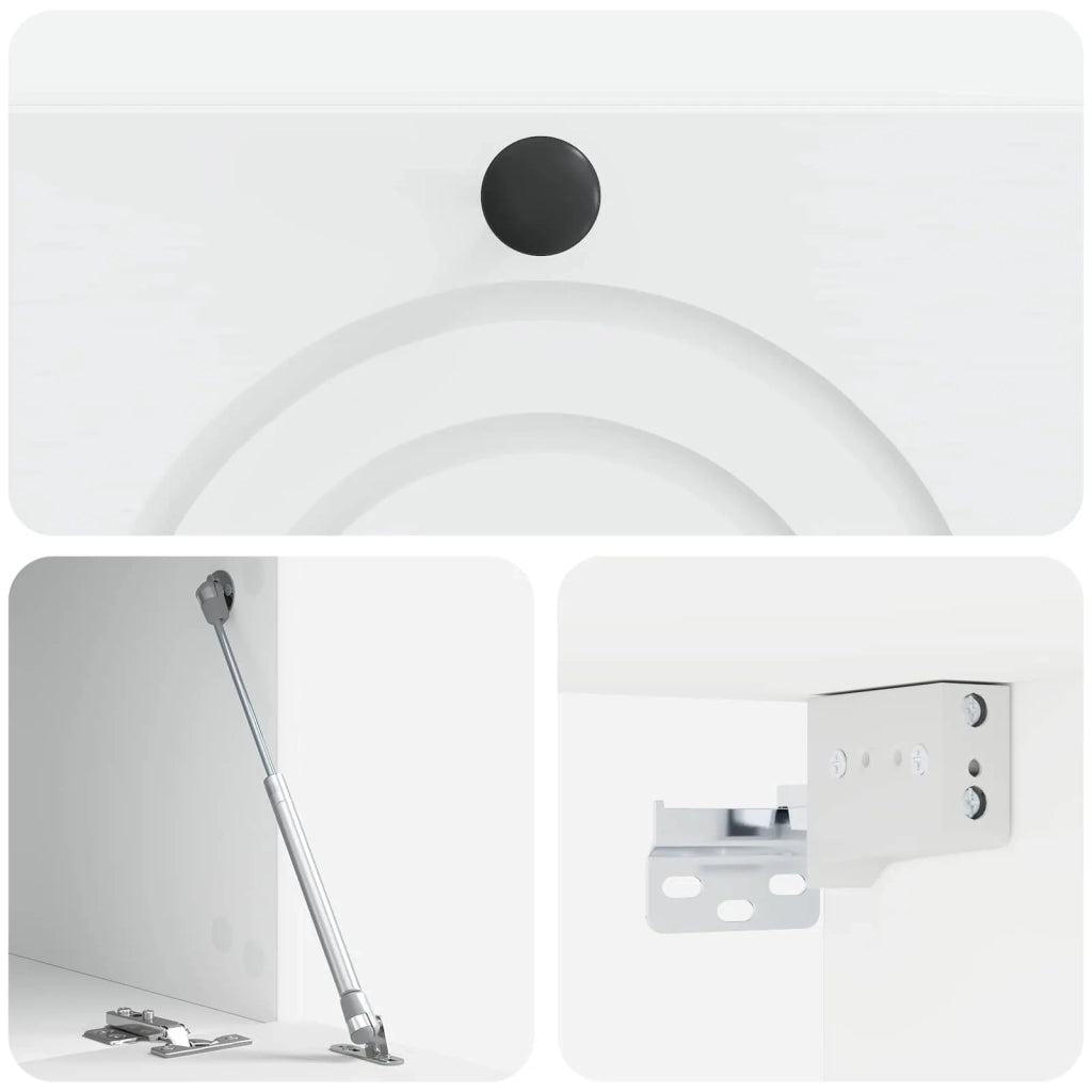 Mobile Porta TV da Muro Bianco 59,5 x 41 x 30 cm 898165