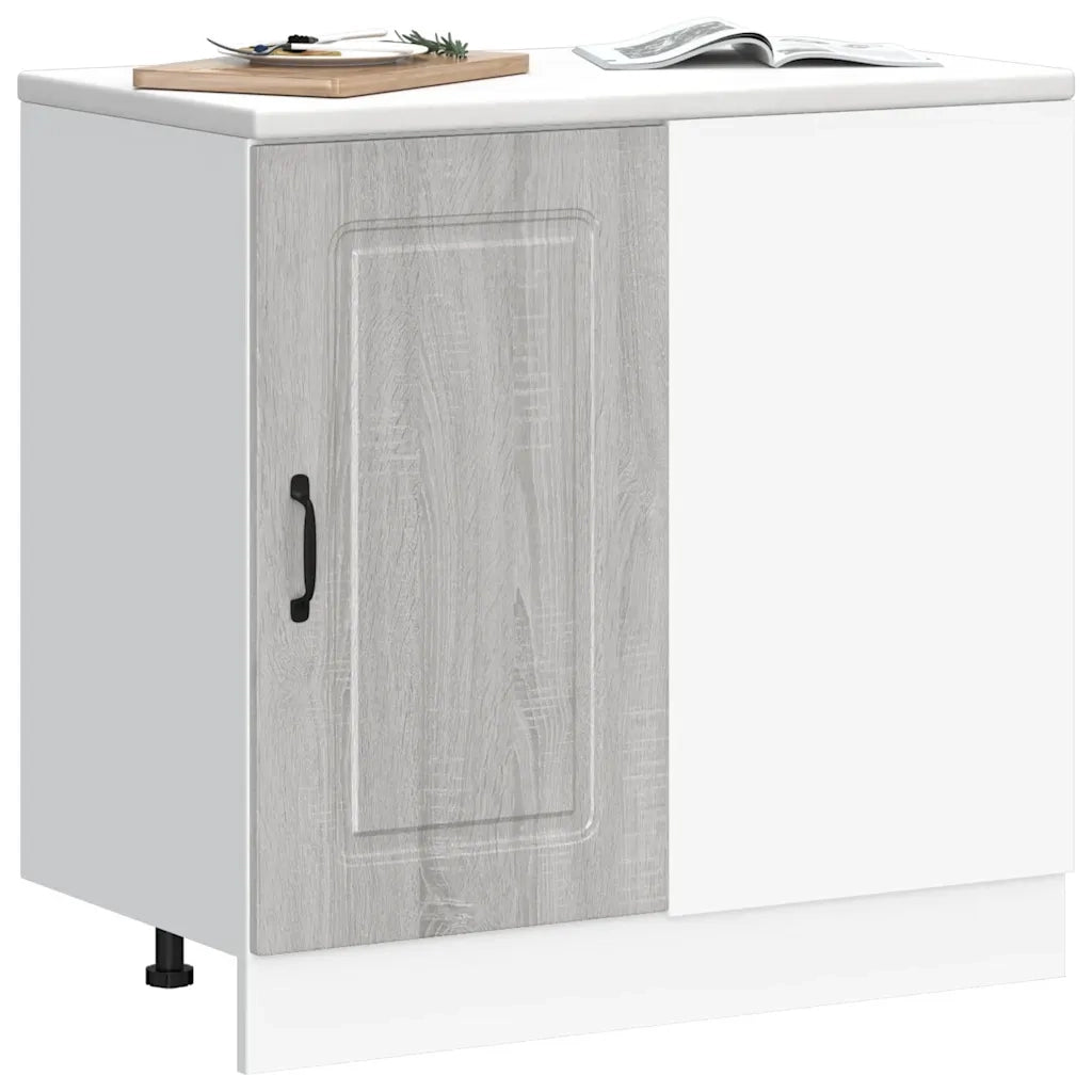 Base da Cucina-Mobile Base da Cucina Kalmar Grigio Sonoma in Legno Multistrato 386024