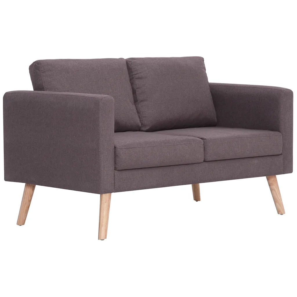 Divano a 2 Posti in Tessuto Grigio Talpa cod mxl 17219