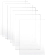 8 fogli di vetro acrilico trasparente | 297mm x 210mm | cornice per foto display da dipingere