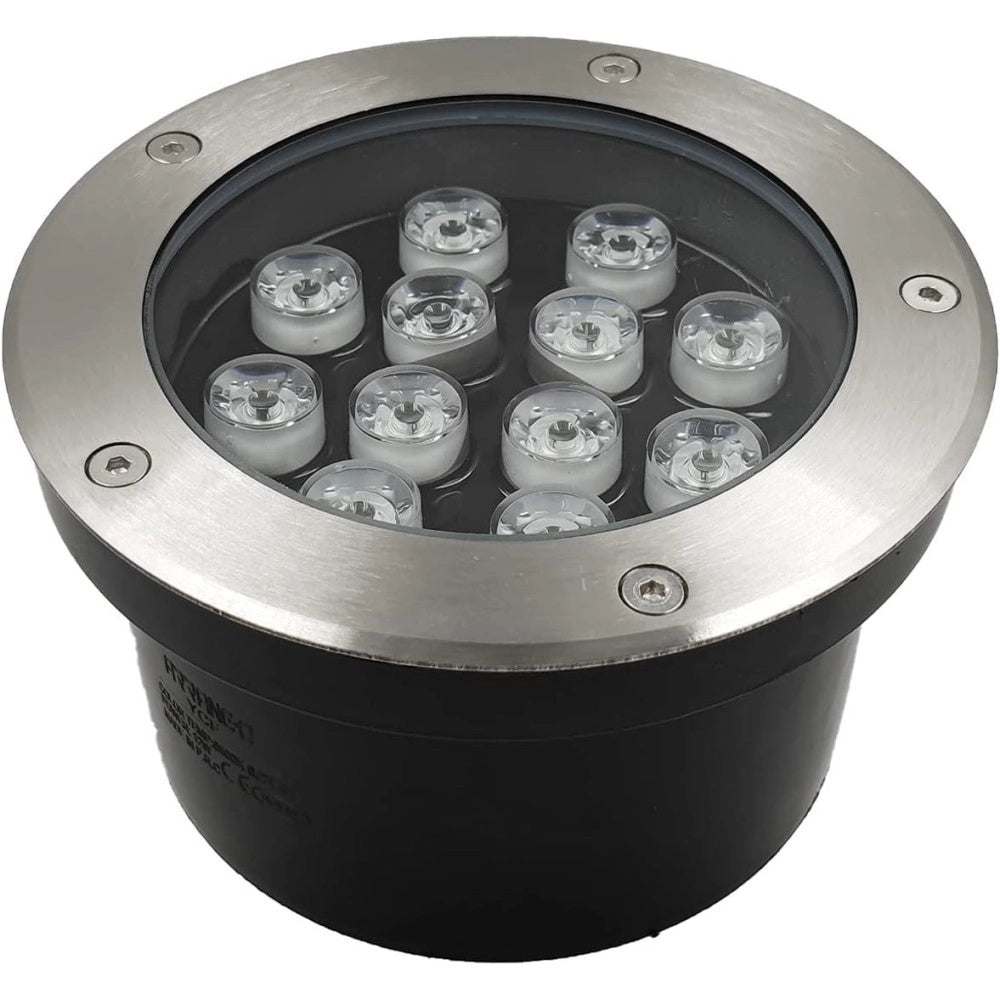 Trade Shop - Faretto Led Segnapassi Watt Giardino Ip65 Calpestabile Per Esterno Impermeabile - -bianco Freddo-18 Watt