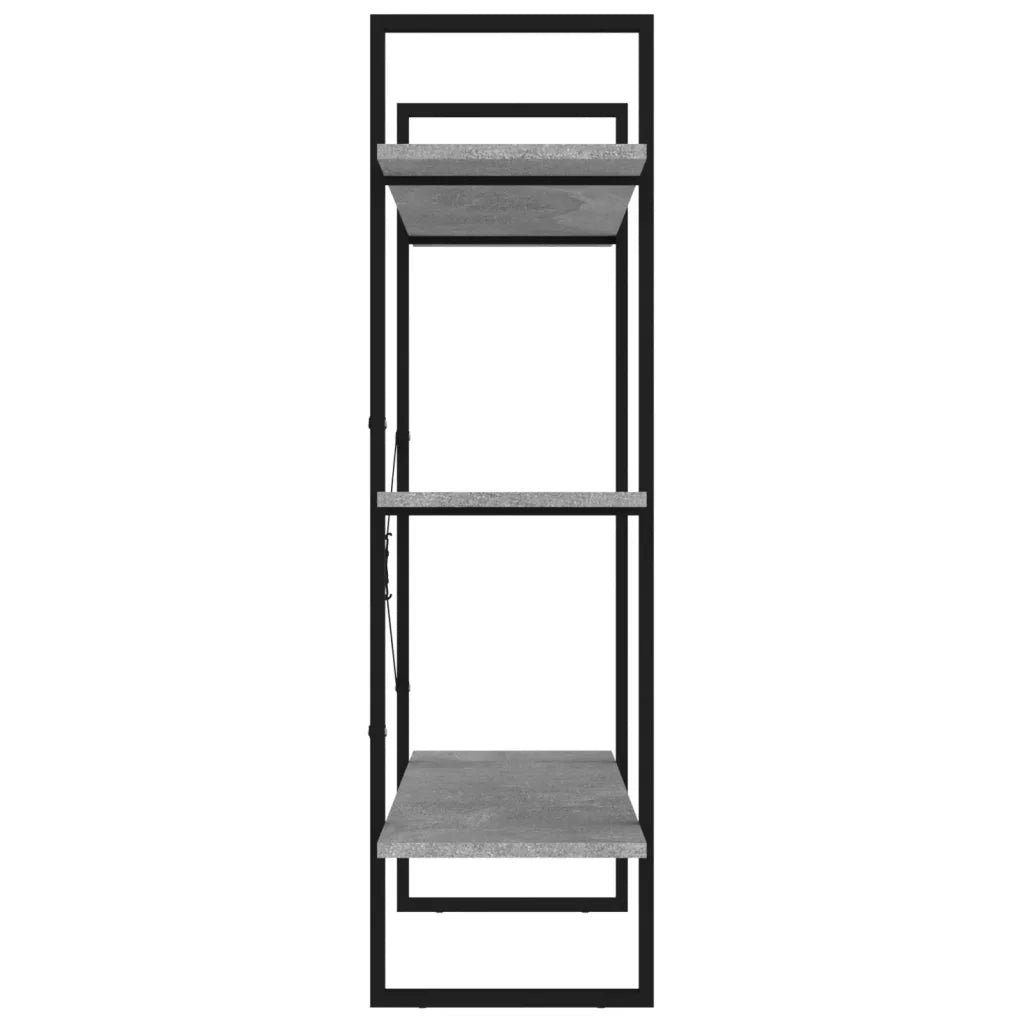 Libreria Grigio Cemento 100x30x105 cm in Legno Multistrato 806551