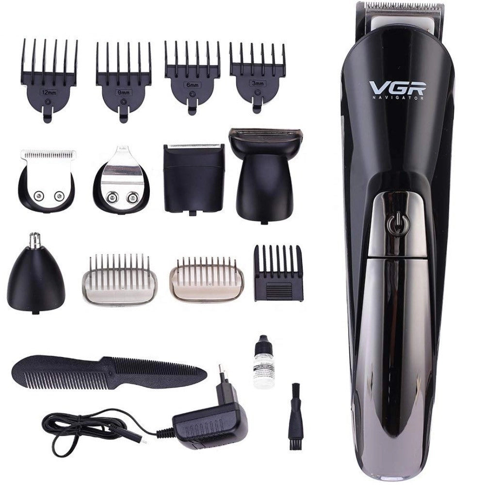 Trade Shop - Tagliacapelli Professionale Ricaricabile Barber Trimmer Vgr V-012 Kit -