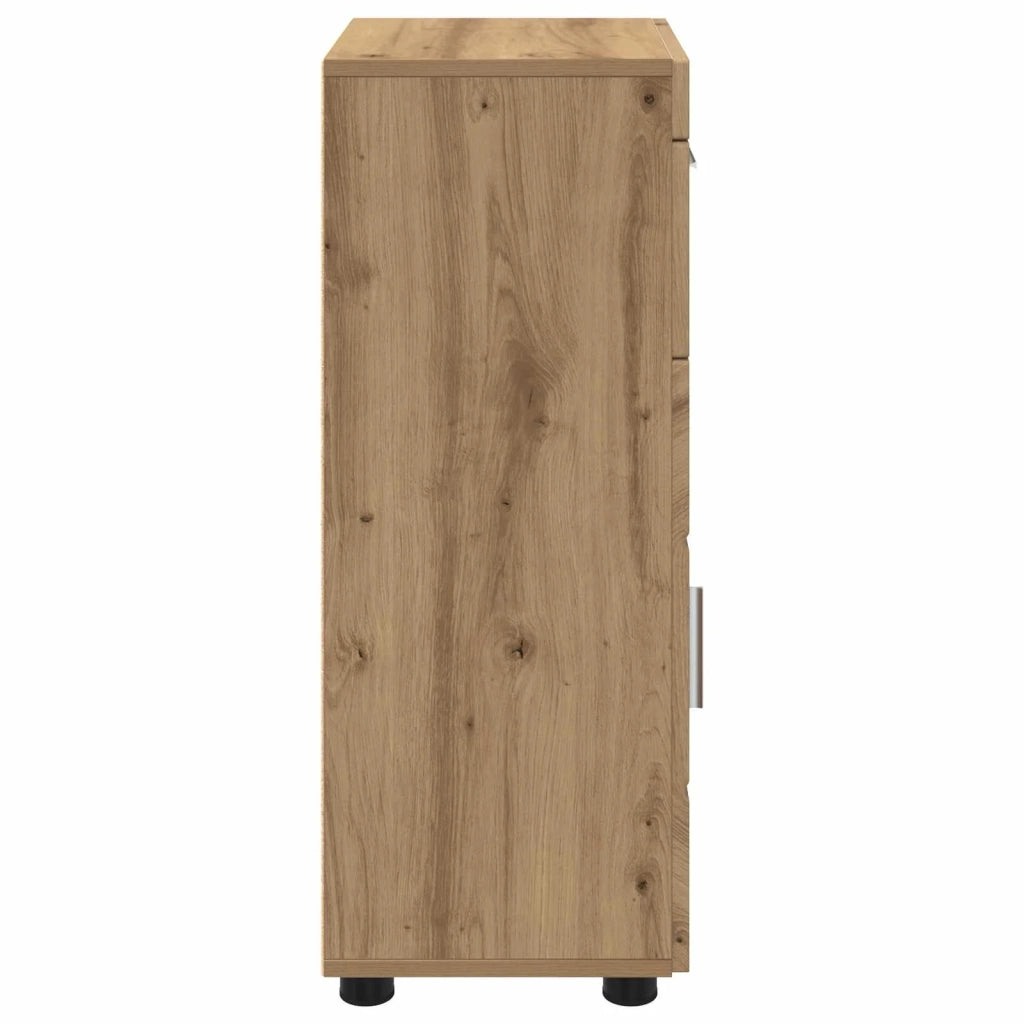 Set di Armadi da Bagno con cassetto TULUM Rovere artigianale 880350