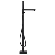 Rubinetto a Colonna Vasca da Bagno Nera Acciaio Inox 90 cm CFW1852438