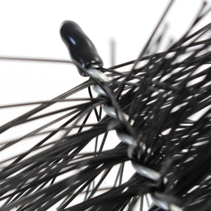 Barriera anti piccioni per pannelli fotovoltaici e Spazzola per grondaie 10 scovoli 12 m Ø 19 cm