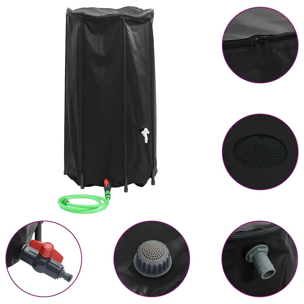 Serbatoio Acqua con Rubinetto Pieghevole 250 L in PVC CFW5468804