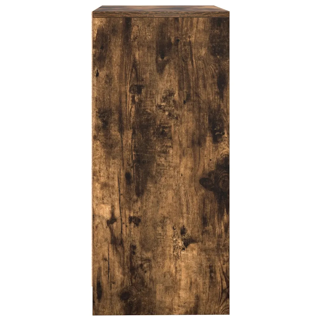 Credenza Rovere Fumo 57x34x76 cm in Legno Multistrato