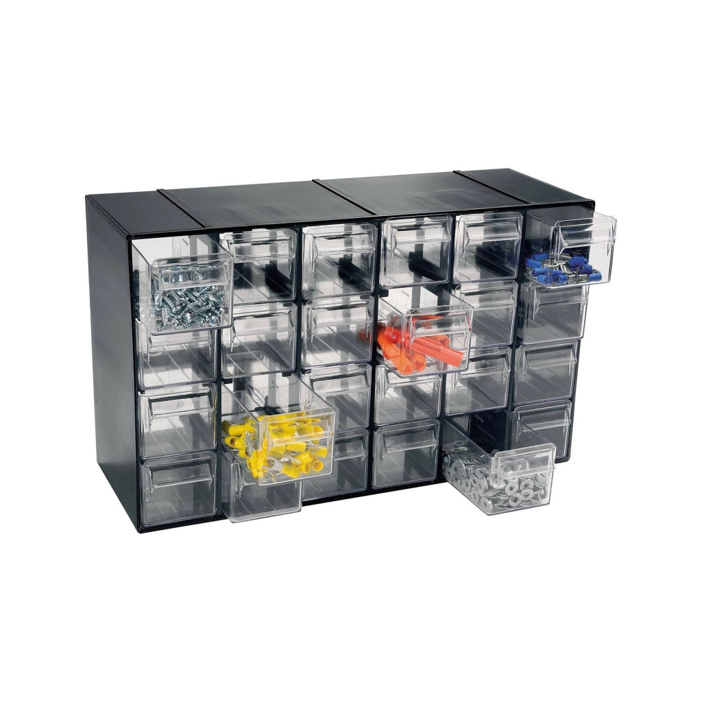 Adorata, Armadio Multiuso 2 Ante 24 Cassetti Made in Italy, 37.7x22.8h cm Grigio Antracite