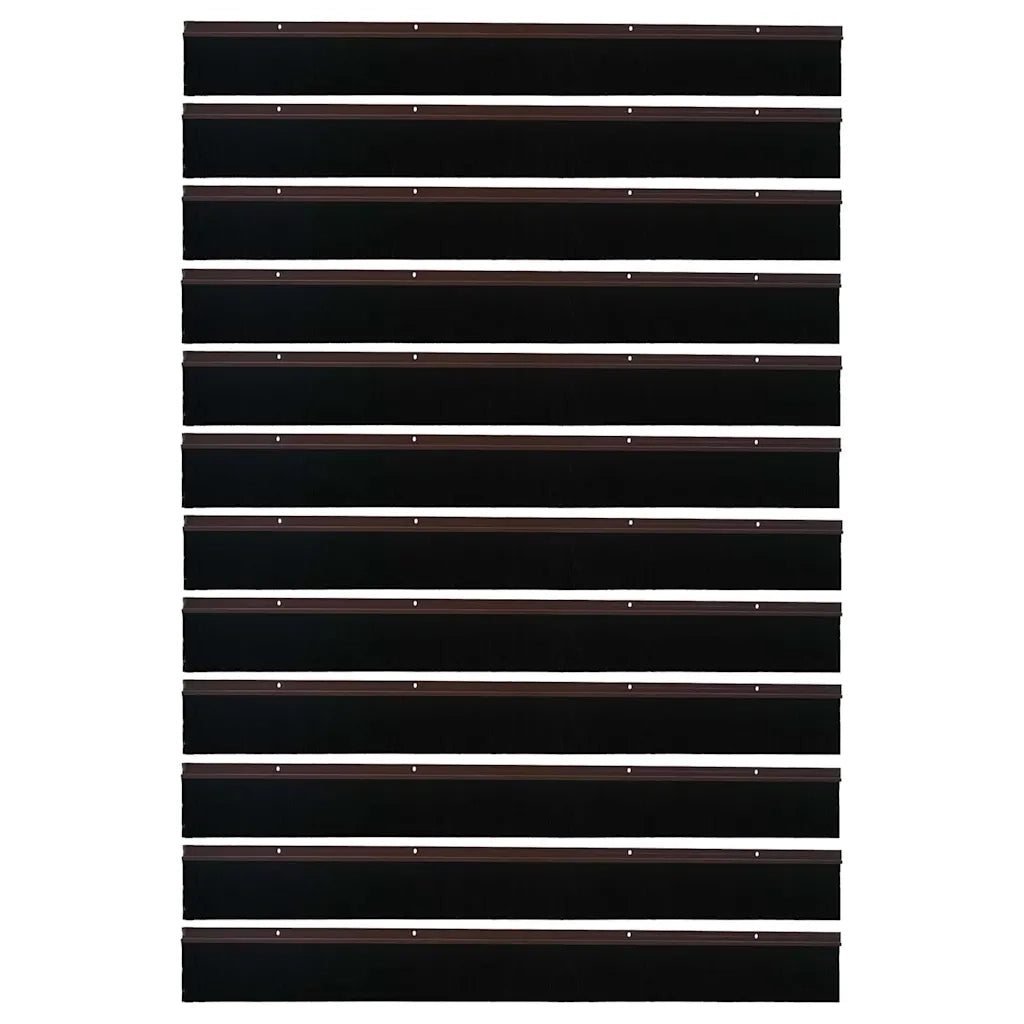 Spazzole per porte a vite 12 pz Marrone 100 cm CFW2946059