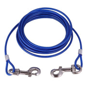 Cinturone per cani Resistente allo Stress - Lunghezza 5 Metri - Resistente ai Morsi - Sostenibile - Cavo in Acciaio - Cavo di Sicurezza - Cinghia per Cani