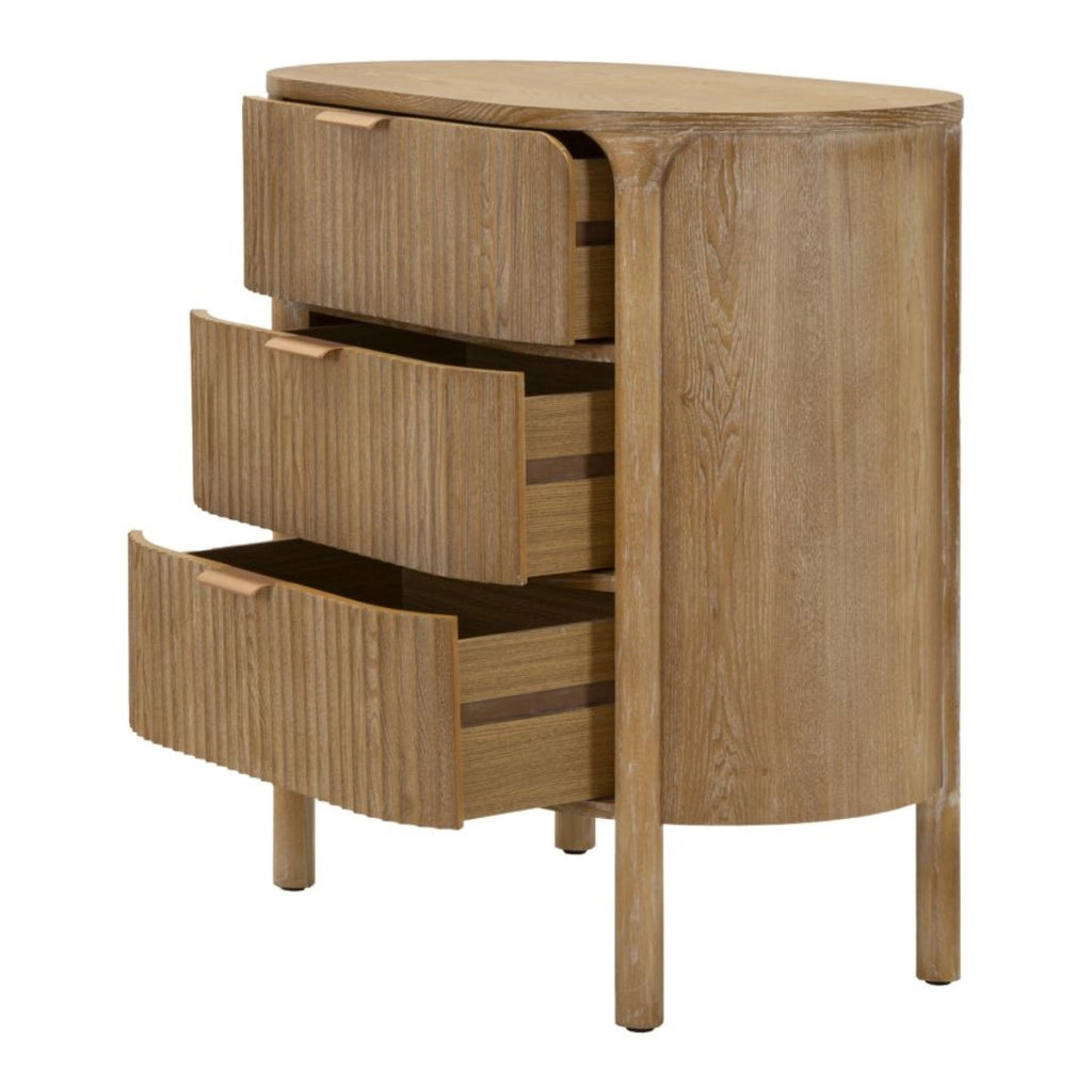 Cassettiera VKH753, Marrone, Legno, 80,5x47x82 cm