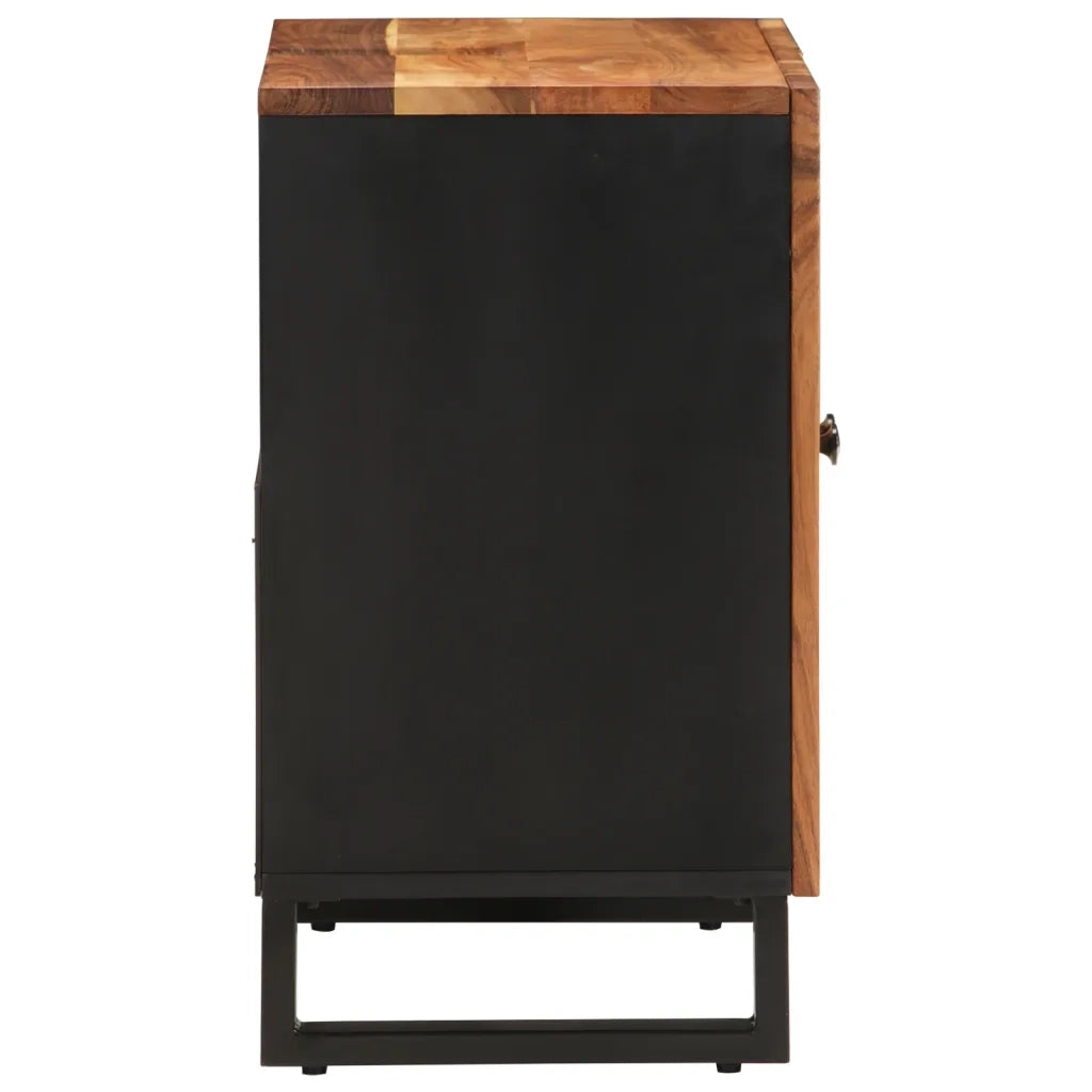 Mobile Lavabo-Armadietto da bagno 62x33x58 cm Legno Massello Acacia e Multistrato