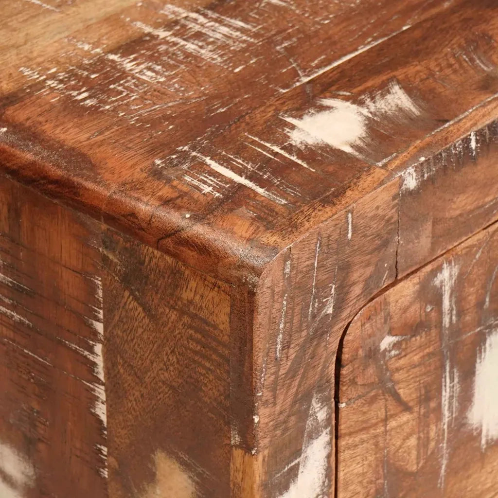 vidaXL Tavoli da Fine Multicolore legno massello di riciclo