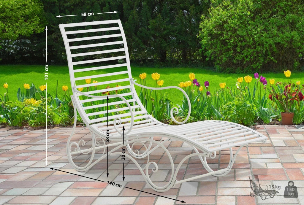 Lettino da giardino Amiens 4