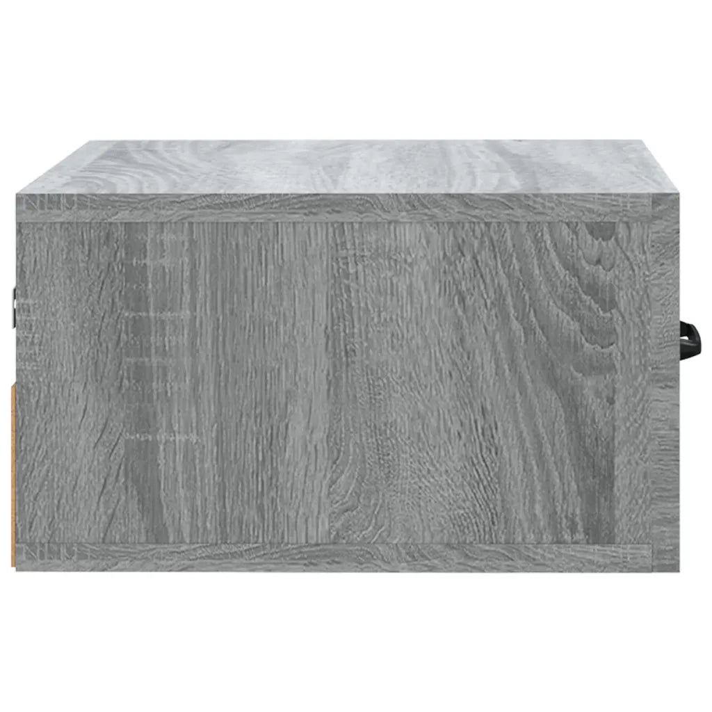 Comodino a Muro Grigio Sonoma 35x35x20 cm   cod mxl 30194