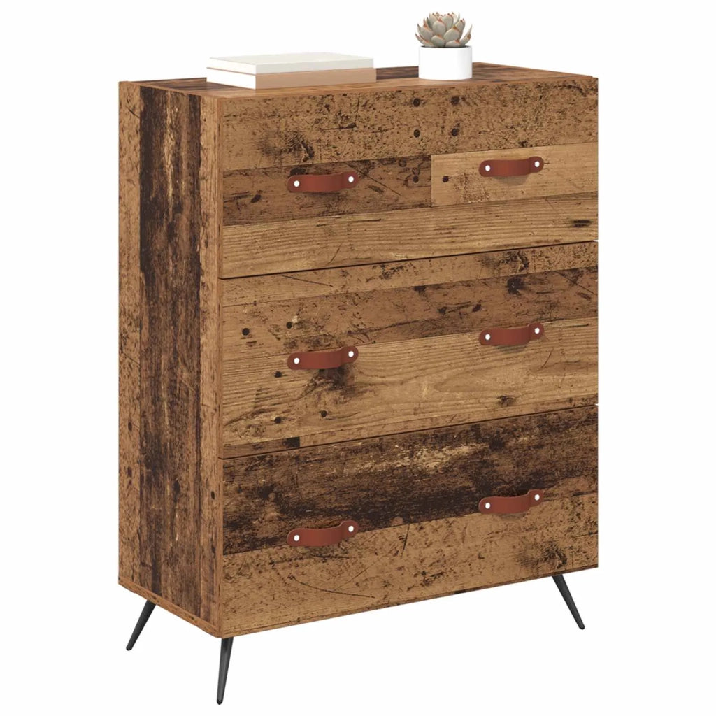 Cassettiera con cassetto Legno vecchio 69,5 x 34 x 90 cm 881486