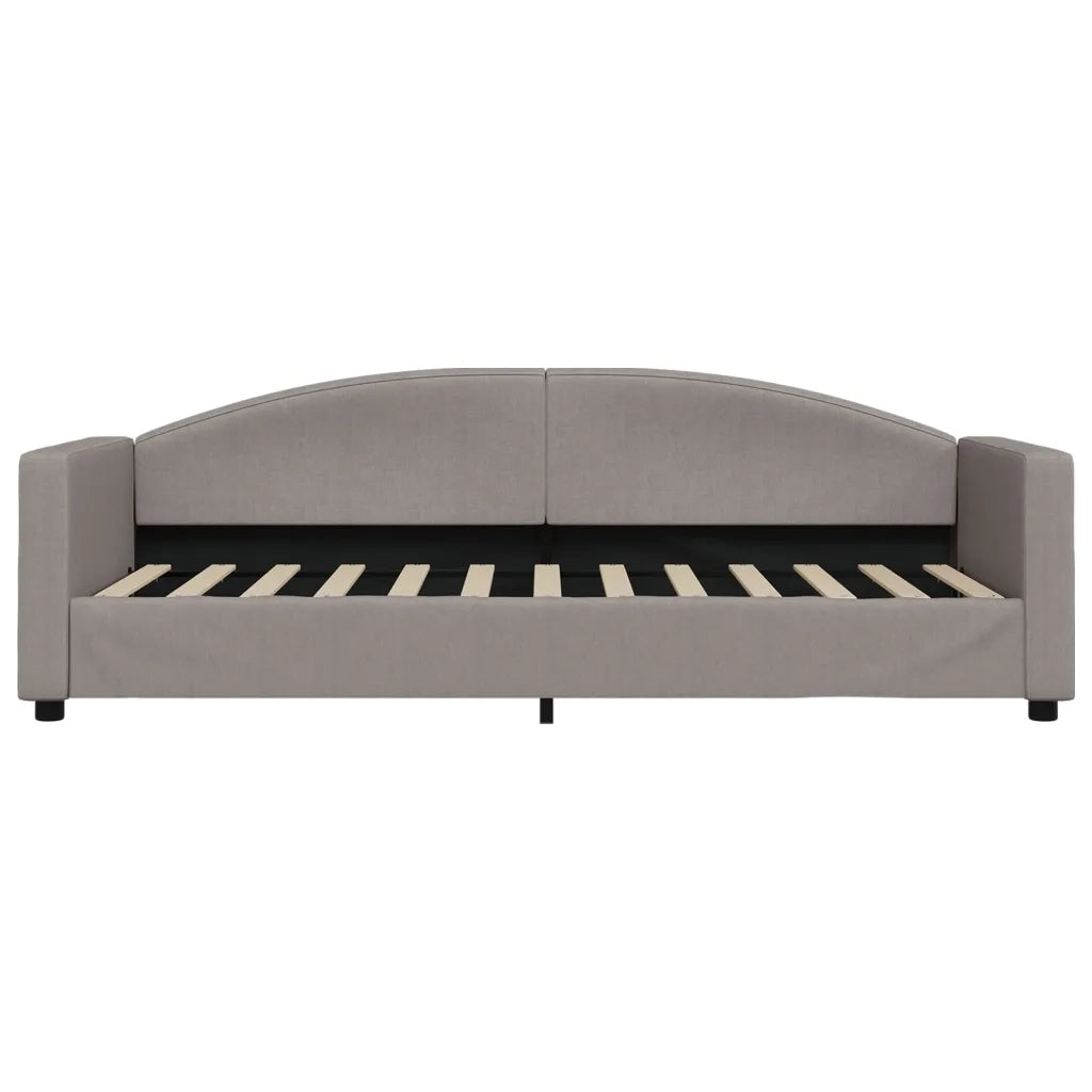 Divano Letto con Materasso Tortora 80x200 cm in Tessuto