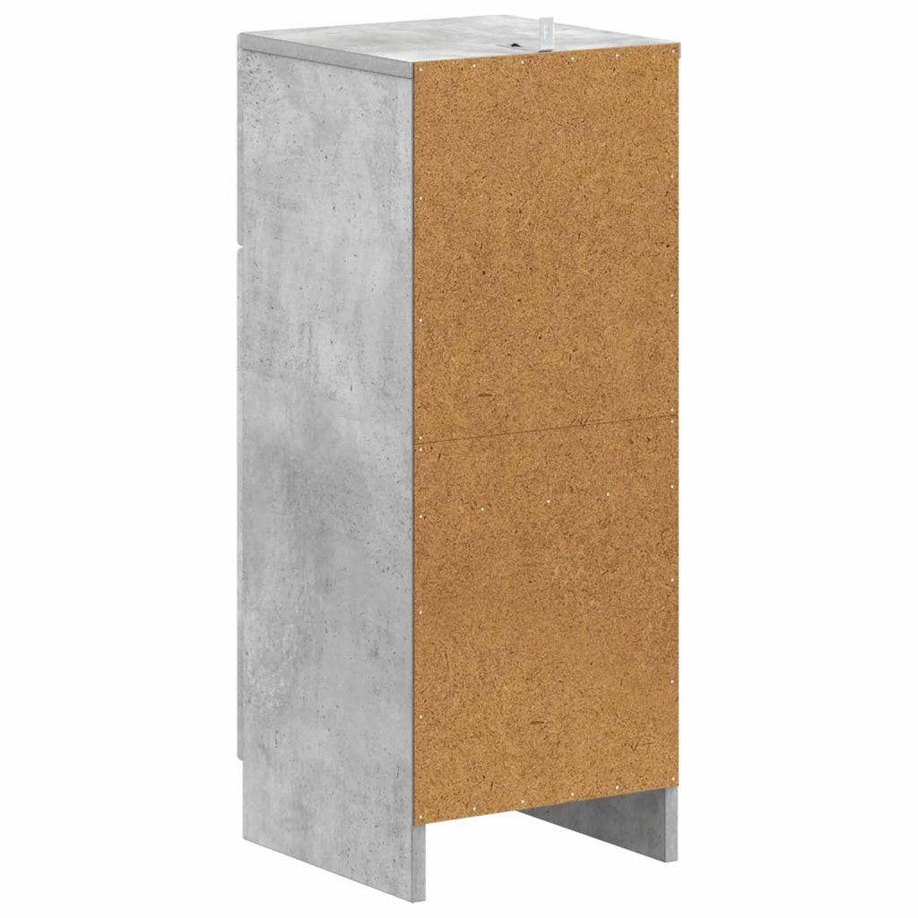 Mobiletto da Bagno UTRECHT Grigio Cemento 30 x 31 x 77 cm 897708