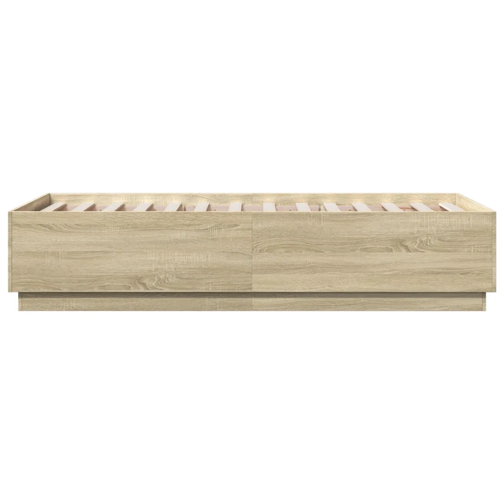 Giroletto-Struttura Letto Rovere Sonoma 75x190 cm in Legno Multistrato 551351