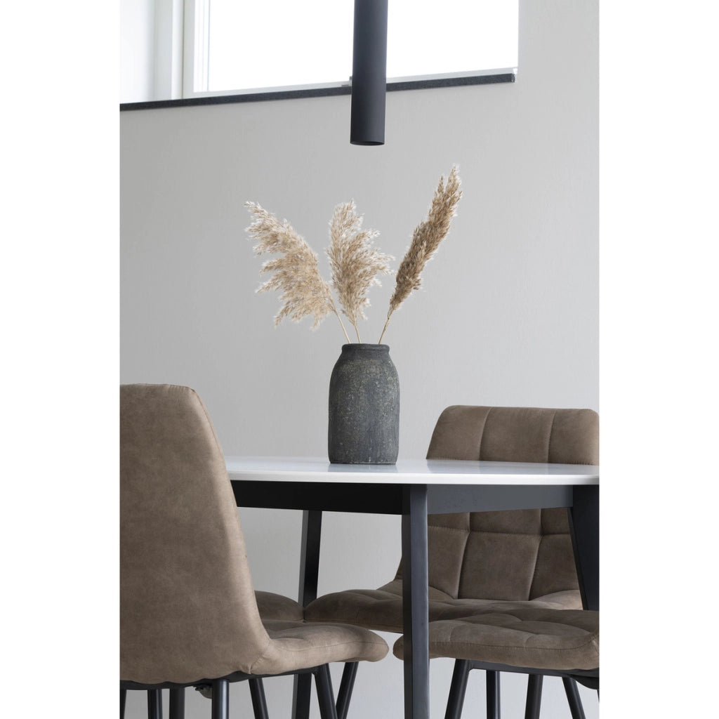 Lampada a Sospensione Parigi, Nero, Metallo, 6x6x28 cm
