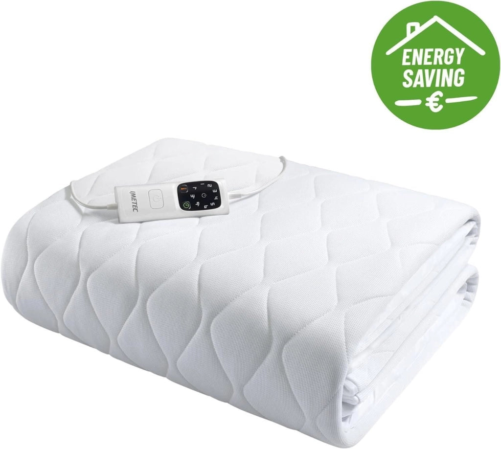 Imetec 16728 Scaldasonno Adapto Maxi Coprimaterasso Singolo 195x90 cm 150W 6 Temperature Basso Consumo Tessuto Anallergico colore Bianco