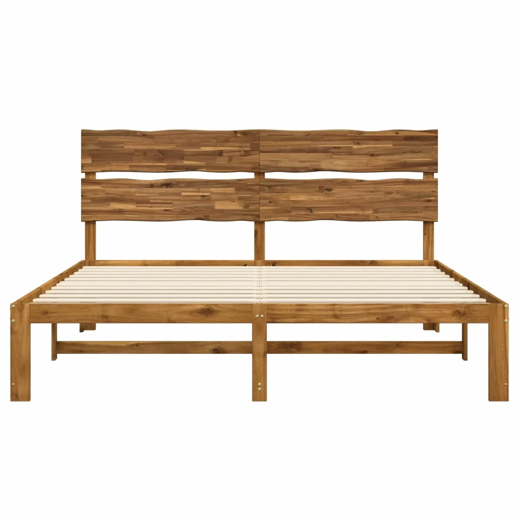 Letto matrimoniale con testiera ROSTOCK Naturale 193 x 203 cm 3405512