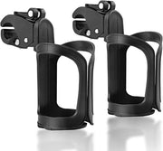 Bidone portabagagli - 2 pezzi - Portabottiglie - Portaflasche - Portabidone universale per bicicletta - Adatto per biciclette da corsa, mountain bike, carrietta ecc. - Nero