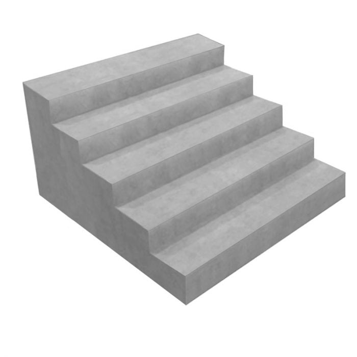 Scala Interna Verona 1,50 X 1,00 H 1,20 M A 4 Gradini, Per Posa Sotto Liner