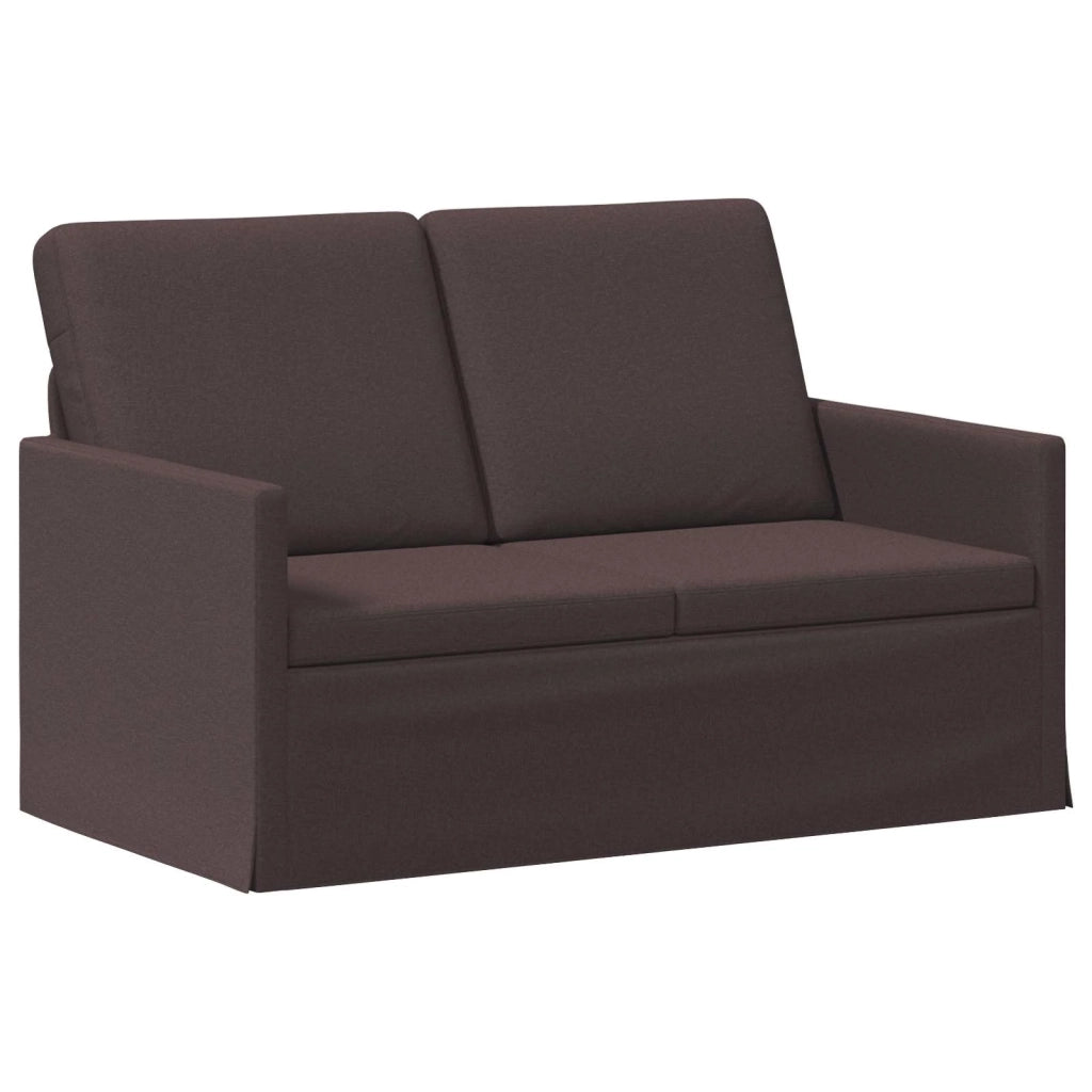 Set di divani 2 pcs Marrone Scuro Tessuto 3433138