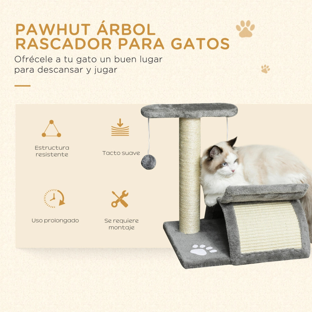 Torre per Gatti con Poste Rascatore ¨C zephmum ¨C Grigio 40x30x43 cm