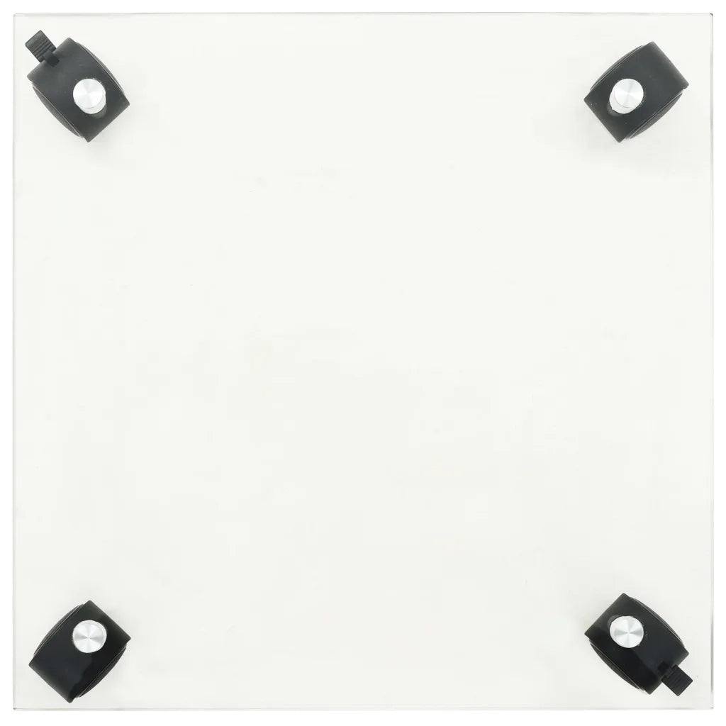 Pedane su Ruote per Piante 2pz Vetro Temperato 35x35cm Quadrato cod mxl 72527