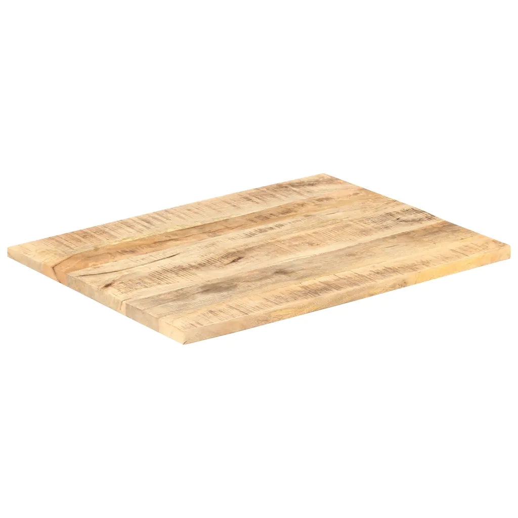 Piano Tavolo in Legno Massello di Mango 25-27 mm 80x60 cm 286022