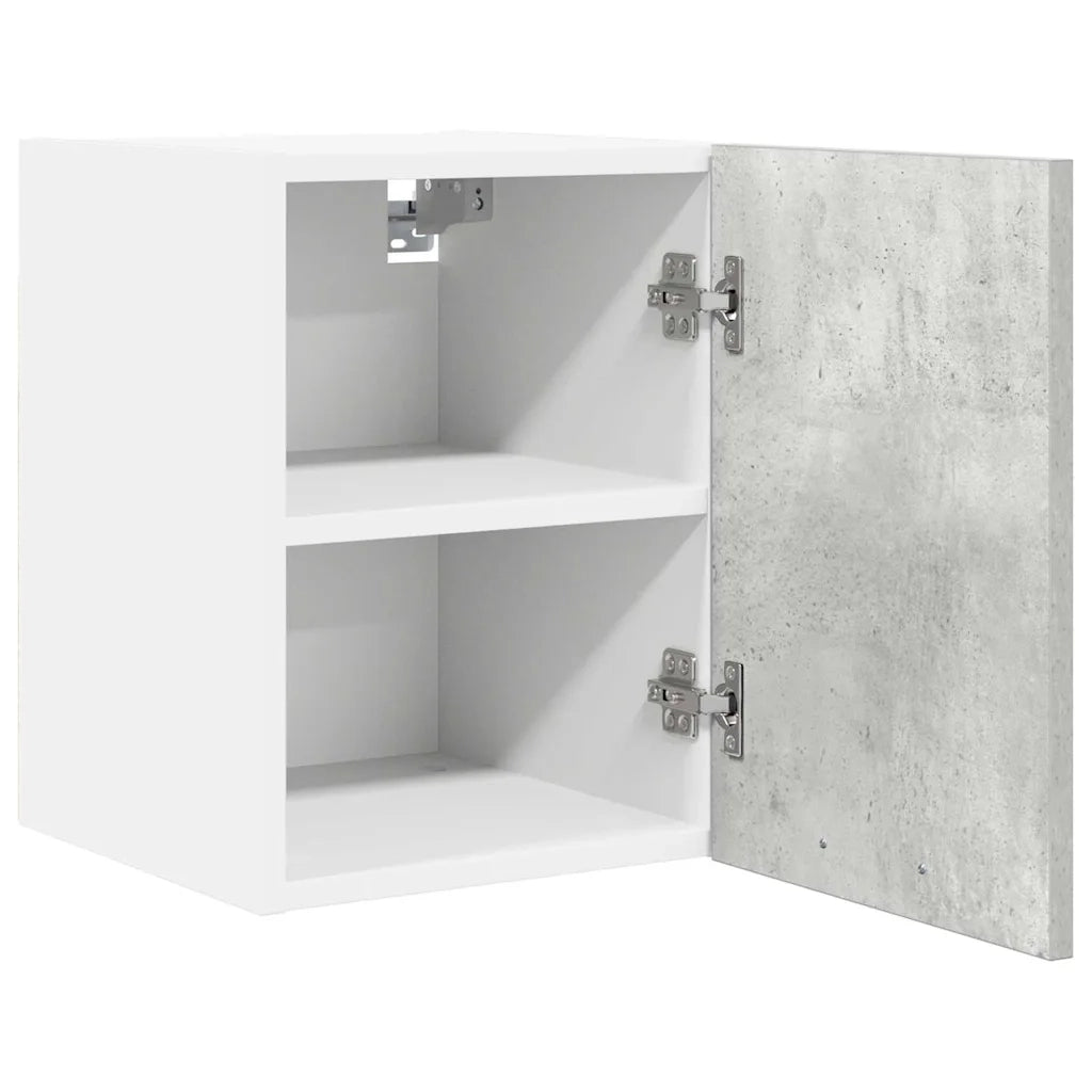 Armadio pensile Grigio Cemento e Bianco 30 x 31 x 40 cm 884120