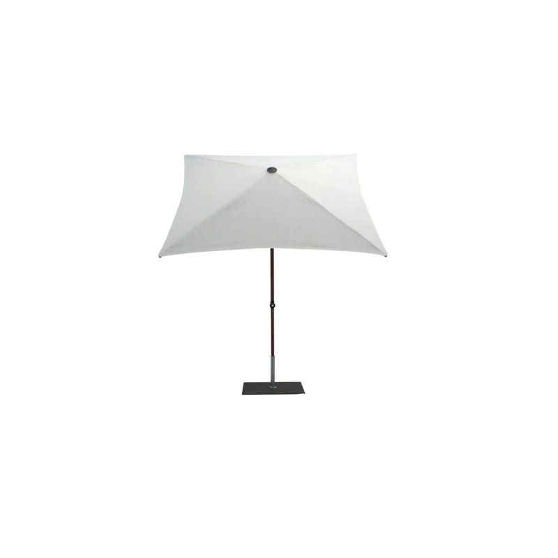 Ombrellone a palo centrale Trend Wood Q200x200 cm Made in Italy - Melange cenere