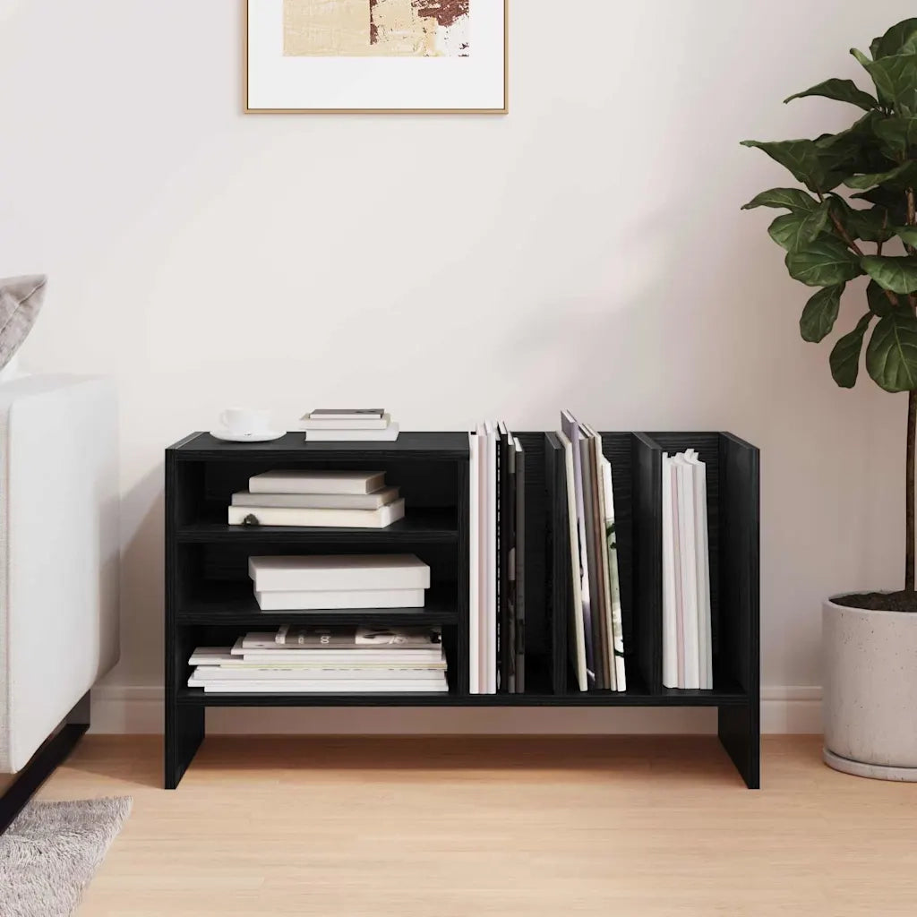 Mobile porta vinili Rovere Nero 78.5 x 35 x 45 cm CFW4317529