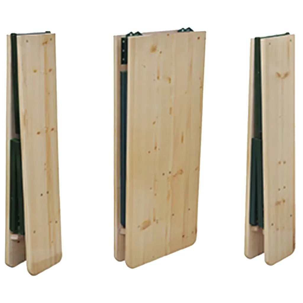 Tavolino da Giardino | Tavolo da Birreria Pieghevole 2 Panche 220 cm Legno di Abete