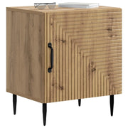 Set di 2 Comodini | Armadio da Notte | Mobiletto da notte Rovere Artigianale 43 x 34,5 x 50 cm