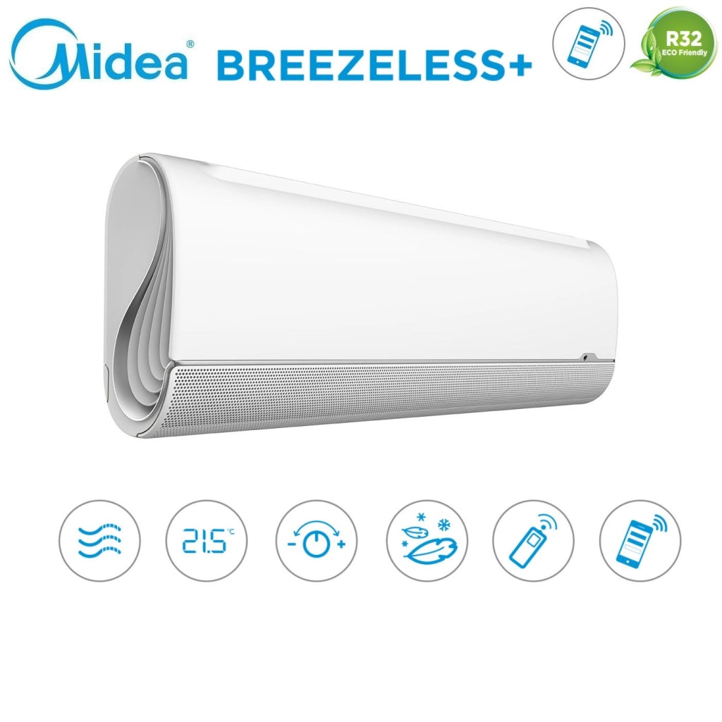 Climatizzatore Condizionatore Midea Quadri Split Inverter serie BreezeleSS+ 9+12+12+12 con M4O-36FN8-Q R-32 Wi-Fi Integrato 9000+12000+12000+12000 - Novità