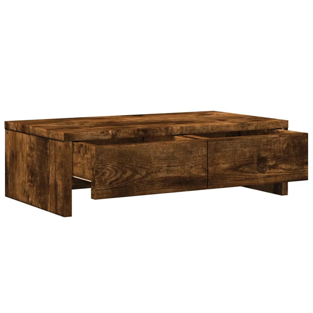 Supporto per monitor mobile da scrivania con cassetti legno ingegnerizzato marrone 02_0044936