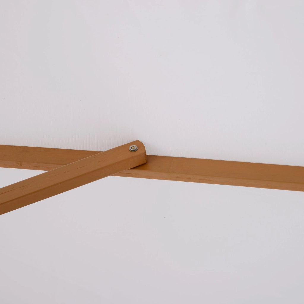 Ombrellone da Giardino Ø3 m Palo Ø38 mm in Legno Bianco