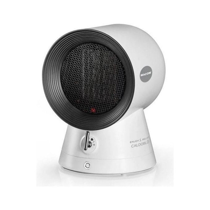 Macom Caldoblò Interno Nero, Bianco 1500 W Riscaldatore ambiente elettrico con ventilatore