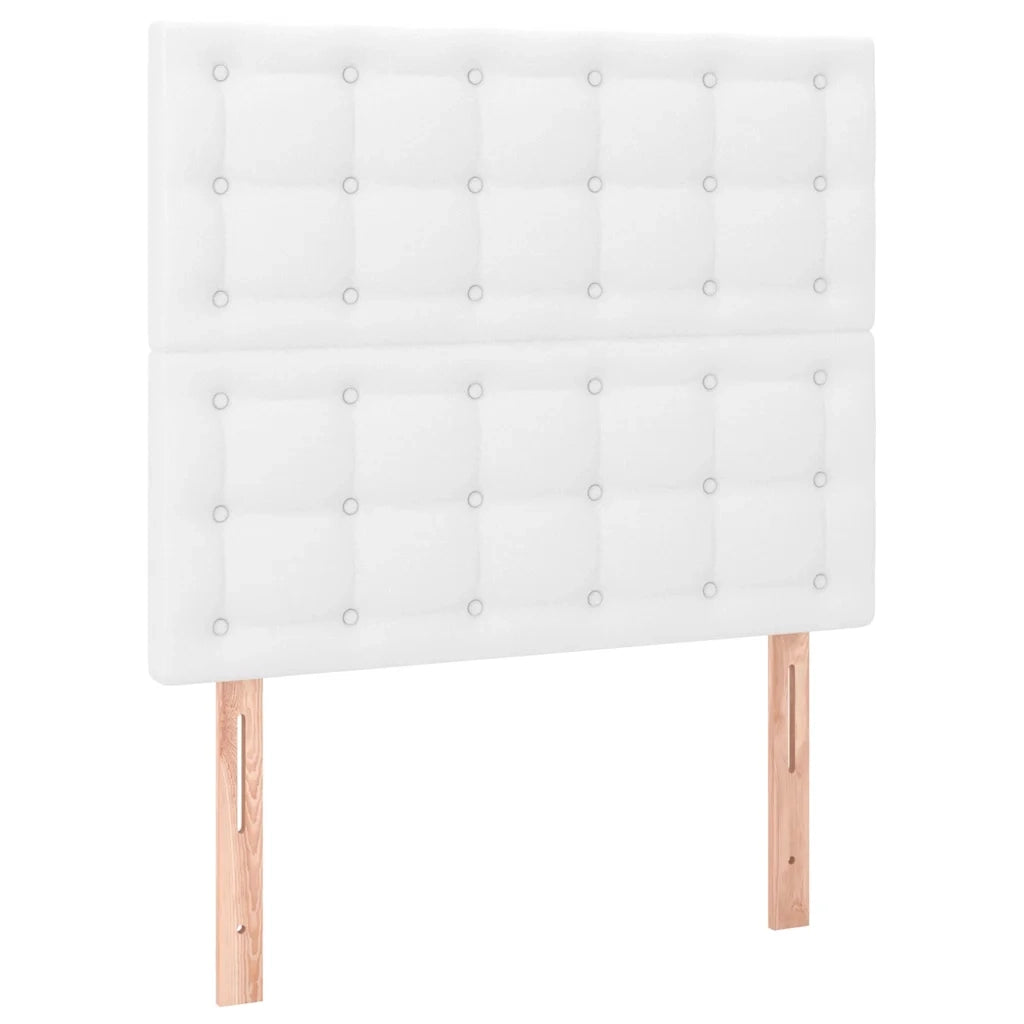 Giroletto a Molle con Materasso Bianco 90x190 cm in Similpelle 3129004