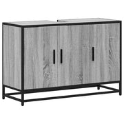 Mobile Lavabo | Armadio Lavabo Bagno Grigio Sonoma 90x33x60 cm Legno Multistrato