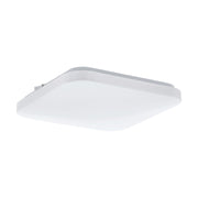 Plafoniera Moderna Frania Acciaio Bianco Luce Led Integrato 10W