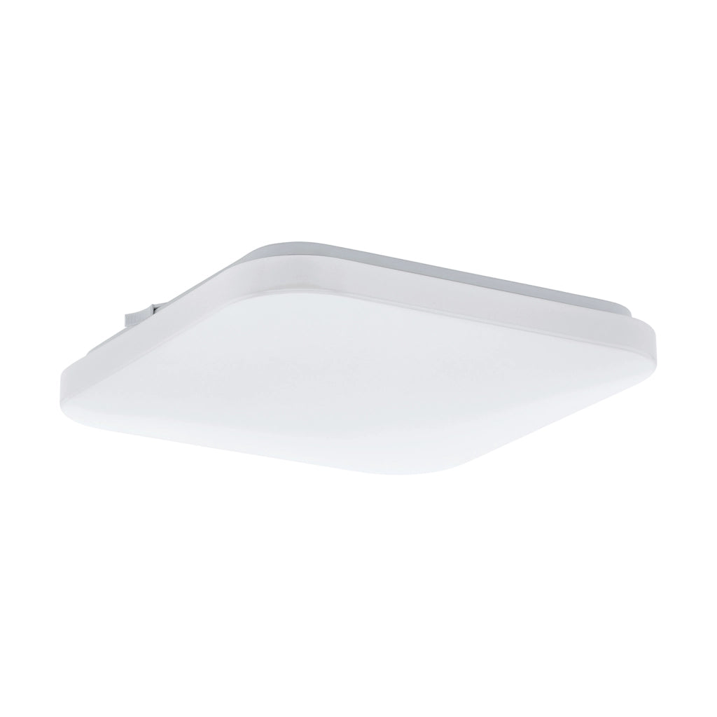 Plafoniera Moderna Frania Acciaio Bianco Luce Led Integrato 10W