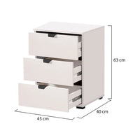 Talana, Comodino un Ripiano, 45x40x63h cm Bianco